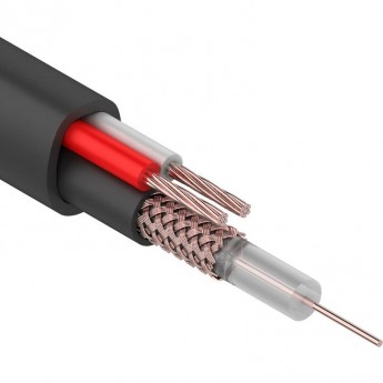 Кабель REXANT КВК-П-1.5+2x0.50 мм² черный 200 м Кабель REXANT КВК-П-1.5+2x0.50 мм² черный 200 м