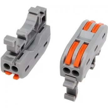 Клемма REXANT СМК 222-422D проходная 2-полюсная, с креплением на DIN-рейку (0,08-4 мм²), серая (5 шт./уп.) Клемма REXANT СМК 222-422D проходная 2-полюсная, с креплением на DIN-рейку (0,08-4 мм²), серая (5 шт./уп.)