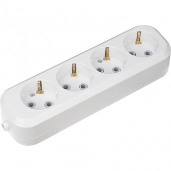 Колодка REXANT 4 гнезда c заземлением