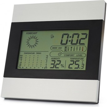 Метеостанция комнатная REXANT с алюминиевой рамкой Метеостанция комнатная REXANT с алюминиевой рамкой