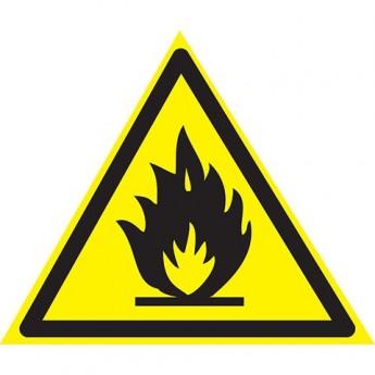 Наклейка знак пожарной безопасности REXANT ПОЖАРООПАСНО 150х150х150 мм