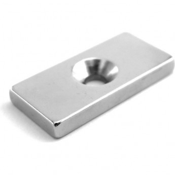 Неодимовый магнитный прямоугольник REXANT 20х10х3 мм с зенковкой 6.5х3 мм, 2 шт. Неодимовый магнитный прямоугольник REXANT 20х10х3 мм с зенковкой 6.5х3 мм, 2 шт.