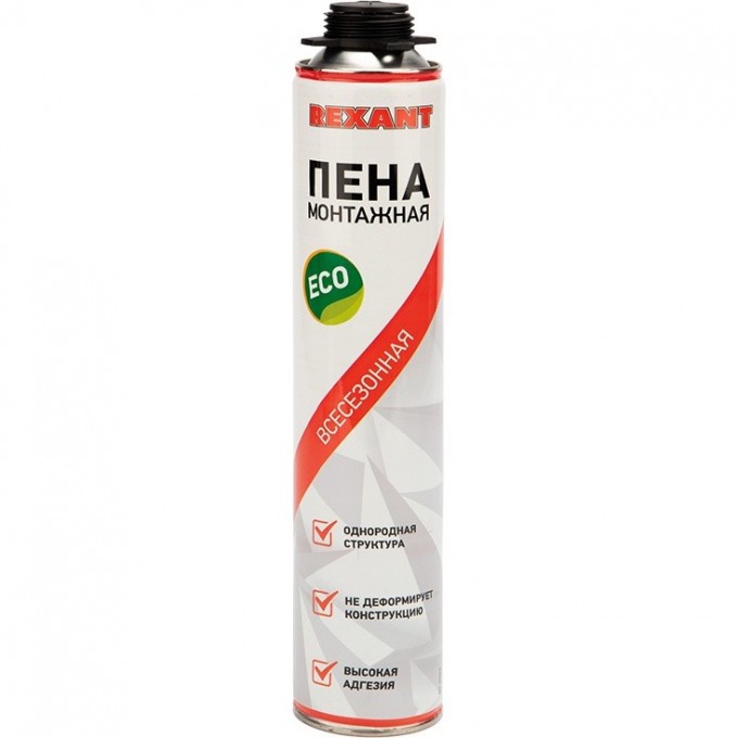 Пена монтажная REXANT ECO всесезонная для пистолета 40 л 89-0903 Пена монтажная REXANT ECO всесезонная для пистолета 40 л 89-0903