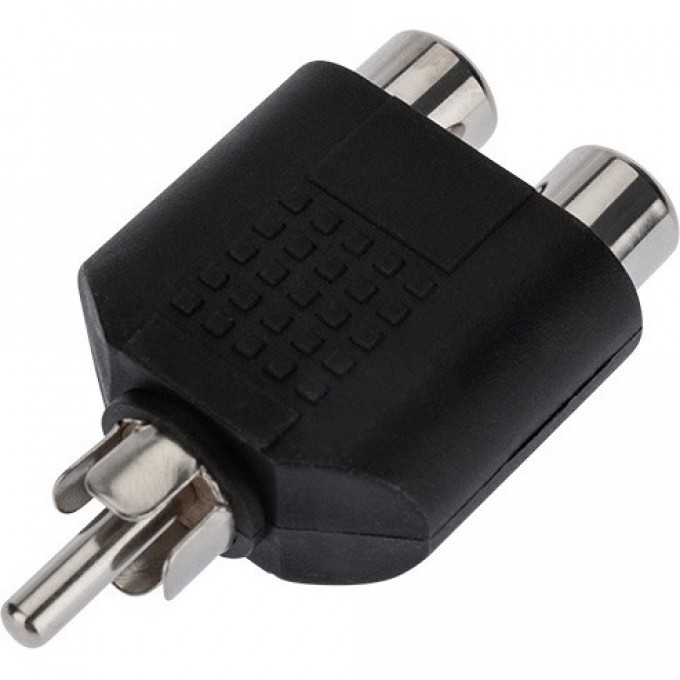 Переходник REXANT штекер RCA - 2 гнезда RCA 14-0421 Переходник REXANT штекер RCA - 2 гнезда RCA 14-0421