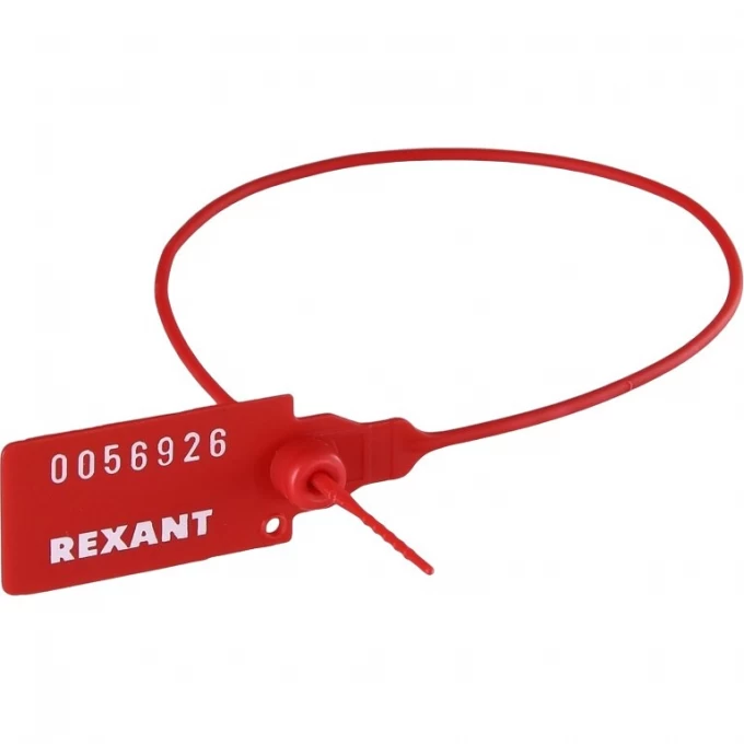 Пломба пластиковая REXANT номерная 320 мм красная 07-6131 Пломба пластиковая REXANT номерная 320 мм красная 07-6131