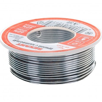 Припой с канифолью REXANT Ø 1.0 мм (олово 60%, свинец 40%), катушка 100 г, блистер