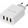 Сетевое зарядное устройство REXANT для iPhone/iPad 3 x USB, 5V, 3 А + 1 А + 1 А, белое 16-0277