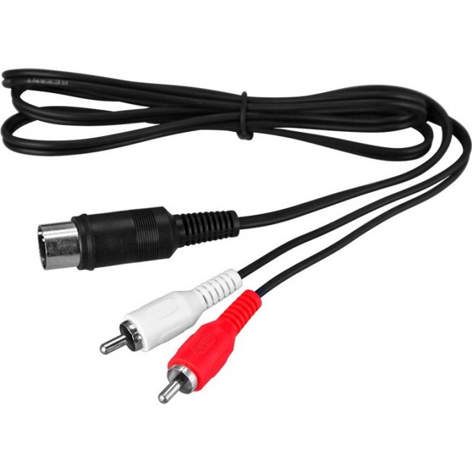 Шнур REXANT DIN 5 Pin - 2 RCA 1.2 м 17-2512-4 Шнур REXANT DIN 5 Pin - 2 RCA 1.2 м 17-2512-4