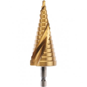 Сверло REXANT ТИТАН Р6М5 по металлу ступенчатое 4.0-32.0 мм Сверло REXANT ТИТАН Р6М5 по металлу ступенчатое 4.0-32.0 мм