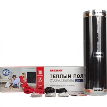 Теплый пол REXANT OPTIMA 150 пленочный 11 м² 1650 Вт Теплый пол REXANT OPTIMA 150 пленочный 11 м² 1650 Вт