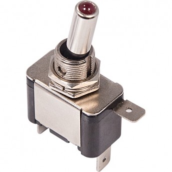 Тумблер REXANT ASW-07D 12V 20А однополюсный с красной подсветкой Тумблер REXANT ASW-07D 12V 20А однополюсный с красной подсветкой