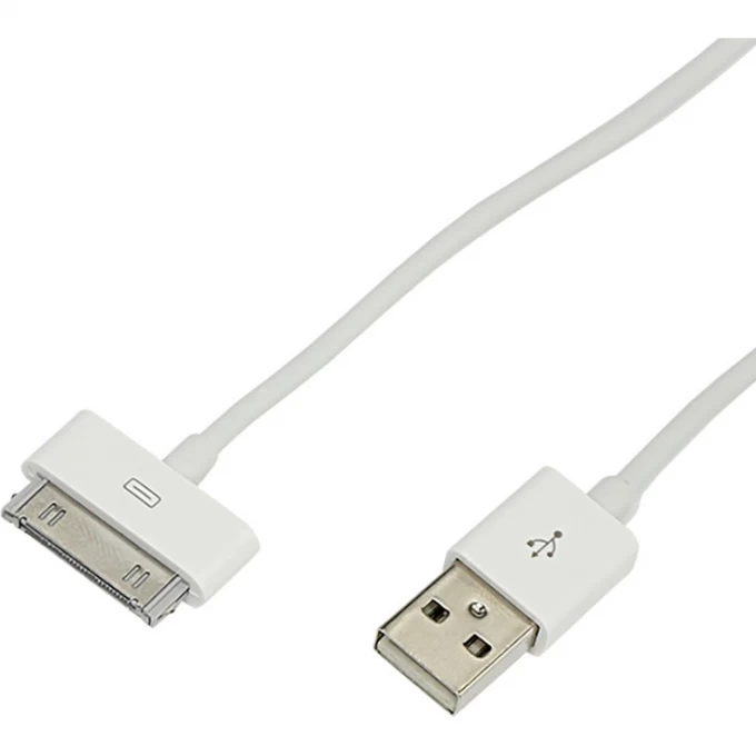 USB кабель REXANT для iPhone 4/4S 30 pin 1 м белый 18-1123 USB кабель REXANT для iPhone 4/4S 30 pin 1 м белый 18-1123