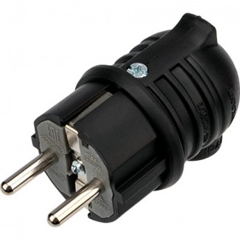 Вилка угловая REXANT влагозащищенная, с заземлением, 16 А, IP44 каучук Вилка угловая REXANT влагозащищенная, с заземлением, 16 А, IP44 каучук